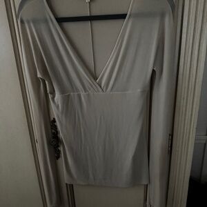 Beautiful cream color top by Gianfranco. Size 44